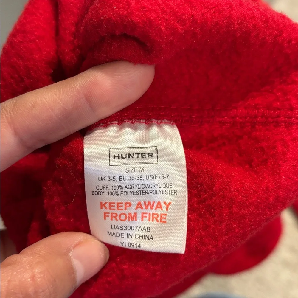 Hunter Scarlet Boot Liners size M - Picture 6 of 6